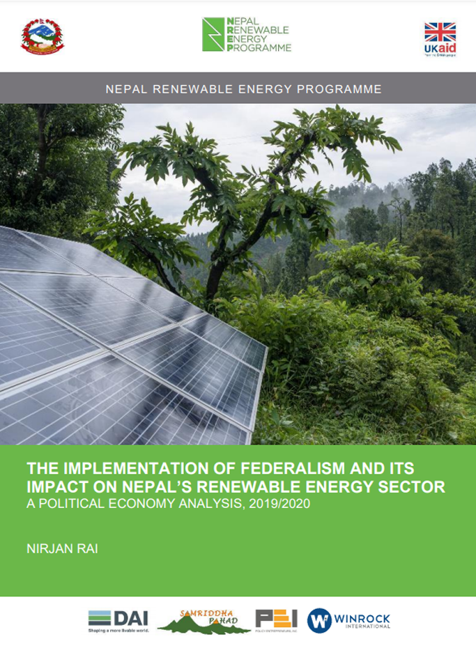 Report: The Implementation of Federalism and Its Impact on Nepal's Renewable Energy Sector